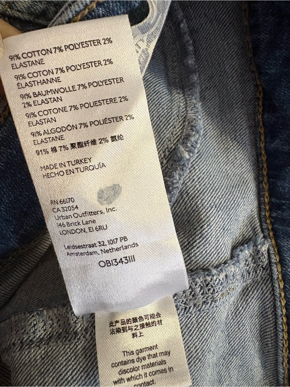 Free People cross my heart Mid Blue straight Leg Jeans 25 - Picture 11 of 13